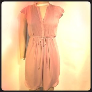 Blush pink tunic dress